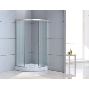 White Corner Sliding Shower Enclosure 900x900x1950mm
