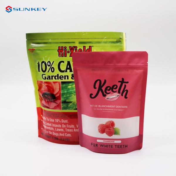 Custom Printing Flat Bottom Laminated Food Packaging Poly Resealable Zipper