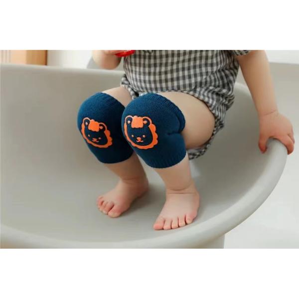 Anti Slip Infant Crawling Knee Pads Anti Drop Cotton Elbow Pads Non Skid