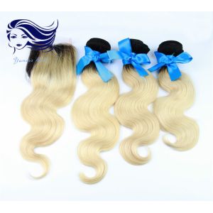 China Blonde Human Hair Extensions on sale