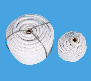 Insulation Ceramic Fiber Rope Thermal Shock Resistance Customized Size