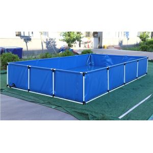 Custom Made Foldable Tarpaulin Fish Tank For Specific Aquaculture