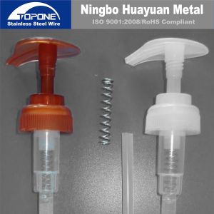 Quality 0.8mm Stainless Steel Spring Wire For Sprayer / Lotion Pump soap coated spring wire for sale