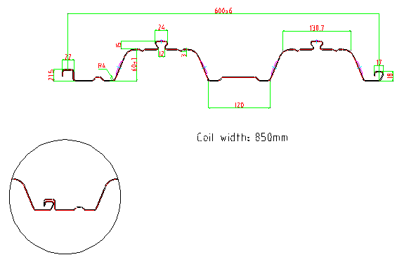 0.8 - 1.5mm Thickness Floor Deck Roll Forming Machine CNC Roll Forming Machine