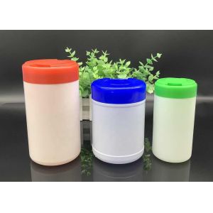 HDPE Wet Wipes Buckets ISO9001 Cylinder Wet Wipes Packaging Bottles