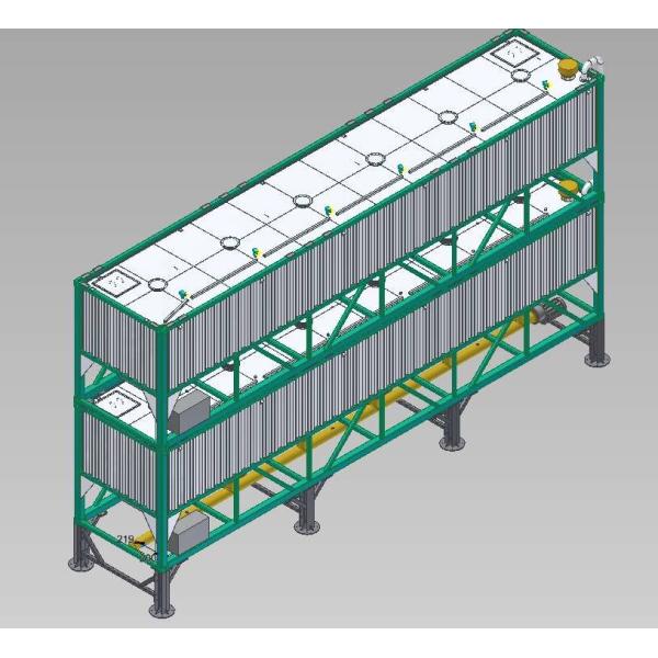 Buy Screw Conveyor 219 57M3+57M3 Batching Plant Cement Silo at wholesale prices