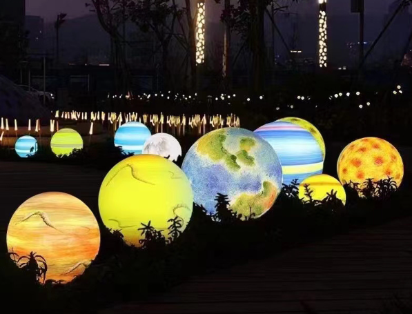 Custom Roto-molds LED Ball Light and Lunar Lamp Mold For Municipal Engineering Water Proof