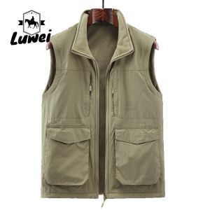 Wholesale Custom High Quality Casual Loose Utility Clothes Sleeveless Waterproof