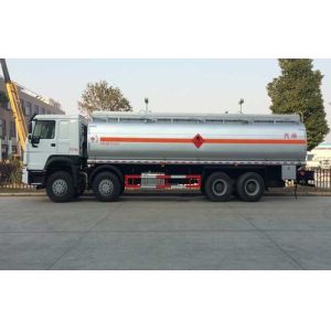 26 CBM Oil Tank Truck , Computer Refueling Mobile Fuel Trucks Oil Tanker