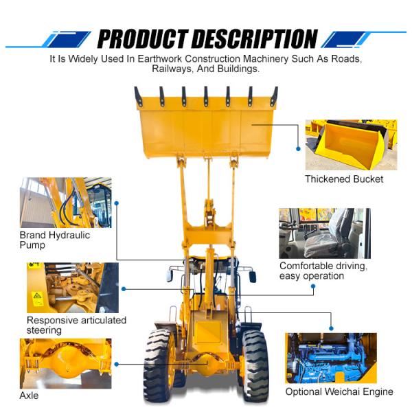 Hot Sale Four-wheel Drive 4x4 Compact Boom Loader Diesel 3ton 2ton 1.5ton 1ton Mini Front End Wheel Loader