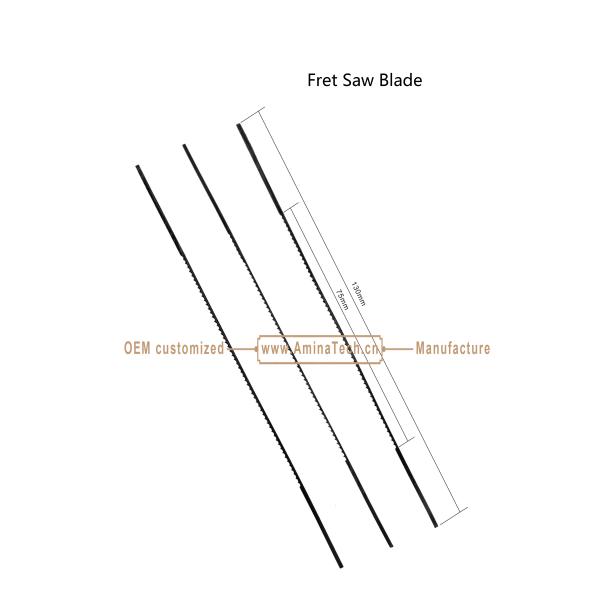 Fret Saw Blade 130mm (5") 1#, 3# 4#, 5#, 6#, 8#, 10#, 12# Very tiny and fine Fret Saw Blade for carving design