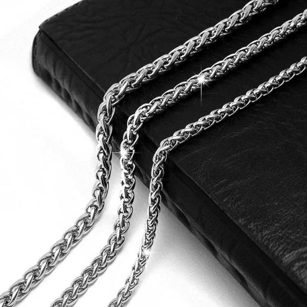 Fashion 925 Silver Plated Men's Stainless Steel Rope Chain Dragon Pendant Necklace(SP164)