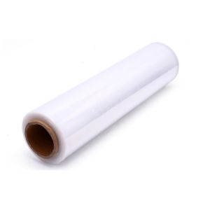 Self Adhesive White Stretch Film 2.1kg Transparent 130mic Thickness