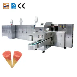 Customized Ice Cream Cone Production Line With Adjustable Speed And 101 Baking
