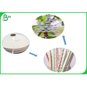 Flexible Biodegradable Natural 60gsm 120gsm Straw Paper For Disposable Straws