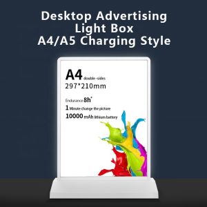 Double-sided Vertical Led Light Box Stand for Restaurant Menus in Customized