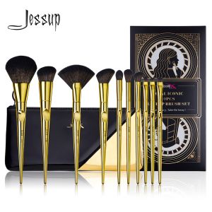 Jessup 10pcs Basic Makeup Brushes Set