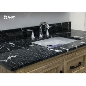 Nero Assoluto Granite Natural Stone Countertops For Kitchen / Bathroom Moisture