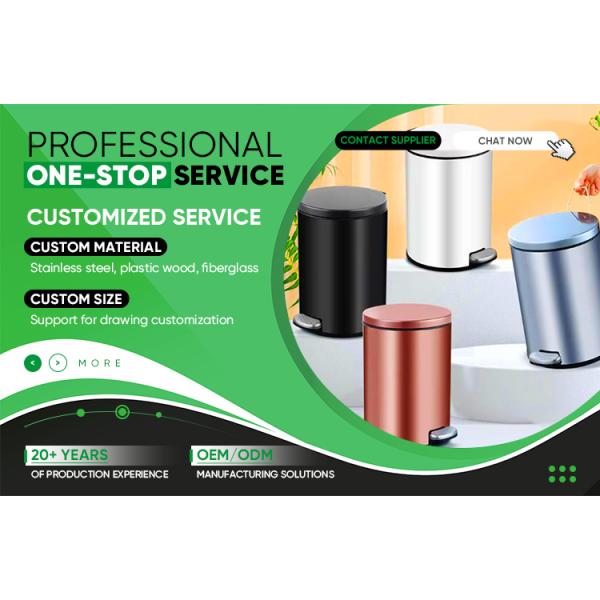 Treadle Foot on Household Kitchen Living Room Toilet Hotel Stainless Steel Trash Can Waste Bins Dustbin With Lid