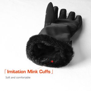 Adjustable Temperature Thin Electric Rechargeable Battery Heated Gloves One Size