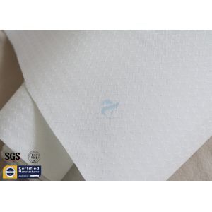300GSM Silicone Coated Fiberglass Fabric 0.25mm White Flexible BBQ Apron Cloth
