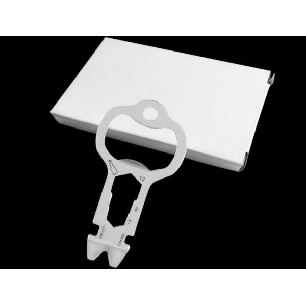 Custom Lightweight 60MM Durable Stainless Steel Multi-purpose EDC Tool Card Metal Bottle Opener