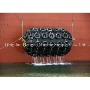 Large Diameter Floating Navy Boat Fenders , Boat Rubber Fender With Long Service