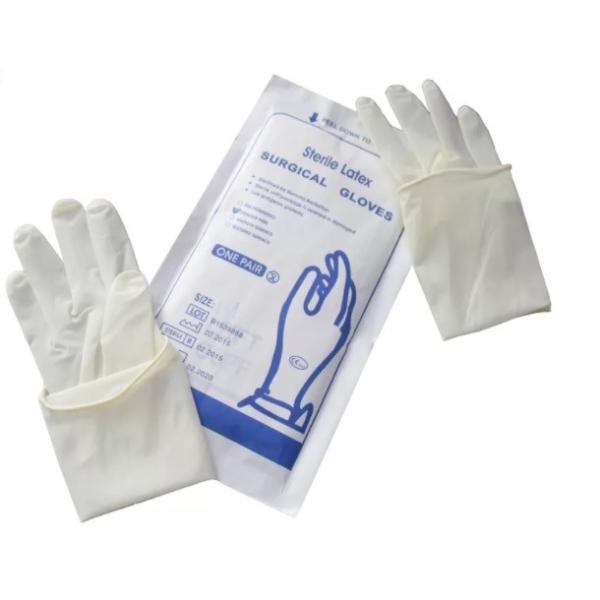 Buy Medical Examination Disposable Sterile Gloves  Smooth Surface Resisting Acid at wholesale prices