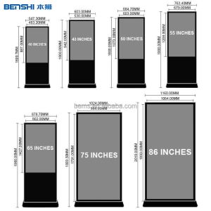 65 Inch Indoor Advertising Player Lcd Screen Display Kiosk Digital Signage