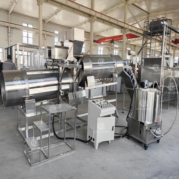 Double Drum Flavoring Machine for Nuts Snacks 500-1000kg/h