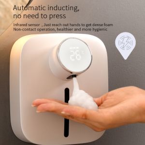 Rechargeable 320ml Automatic Soap Dispensers Wall Mounted Hand Wash