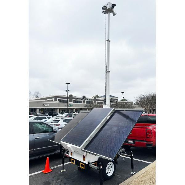 Buy New Rapid Deployment Solar Monitoring Trailer With Solar Power Supply For Farm Surveillance at wholesale prices