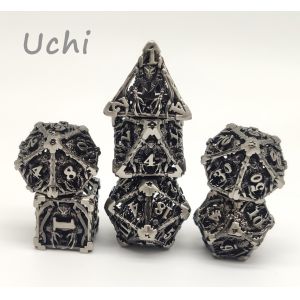 Odorless Lightweight Mini Dice Set , Multipurpose Tiny Metal Dice