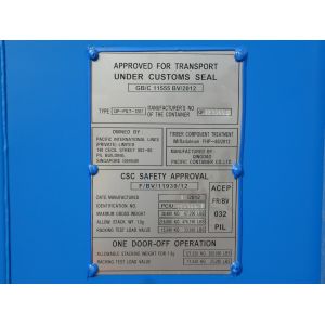 20' X 8' X 8'6" Cargo Shipping Container Steel Dry 1 Pair Of Forklift Pocket