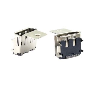 Mini Solder LCP Displayport DP Socket Connector 20Pin With Screw Hole 12.78mm