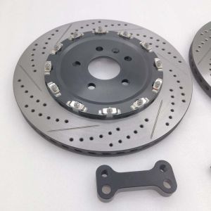 Rear Cast Iron Brake Disc 355*22 Drilled Slot For Volkswagen Golf 7R