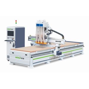 4 Multi Spindle Cnc Panel Router Machine Wood Work Two Working Station