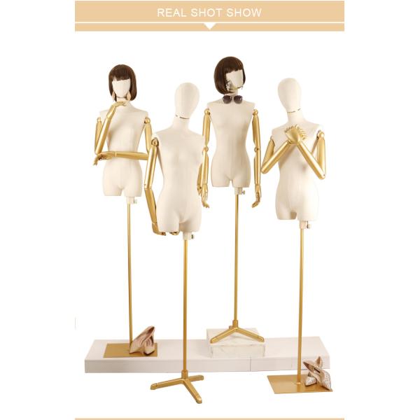 Customized Kids Display Mannequins foam Half Body Boy Mannequin Factory