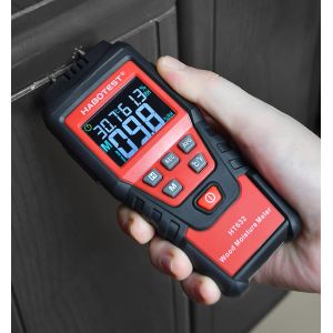 Plastic 58% Digital Wood Moisture Meter , Firewood Moisture Tester