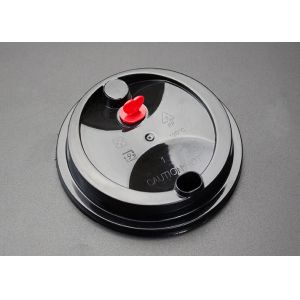 Quality Biodegradable Plastic Paper Cup Covers , Disposable Cup Lids Shapes Customized for sale