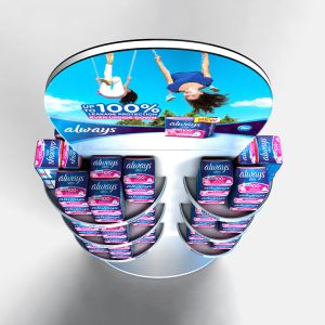 Demountable Metal Cosmetic Display Rack Supermarket Display Rack For Sanitary