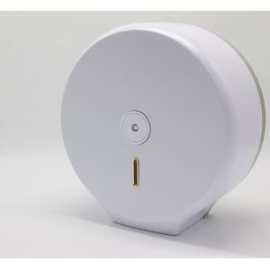 Kitchen White Lockable Jumbo Paper Roll Dispenser