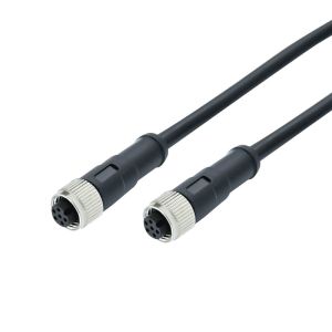 Straight Plug M8 Waterproof Connector Pa66 Insert 8P Female