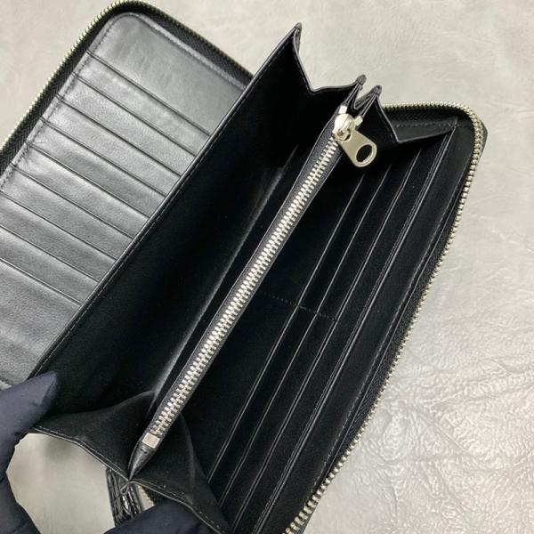 Genuine Real True Crocodile Belly Skin Male Clutch Purse Men's Long Wallet Authentic Alligator Leather Large Card Holder