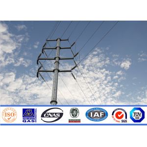 70FT 94FT 120FT Transimission Line Electrical Power Pole 12 Size For Constructio
