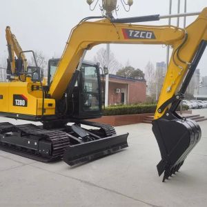 Used Good Condition Mini Small Excavator Tzco 80 with High Quality Digger
