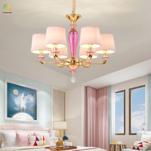 JYLIGHTING Romantic Wedding Room Festive Bedroom European Style Crystal Children
