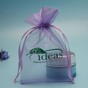 Drawstring Organza Perfume Bottle Packaging Pouch