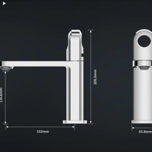 Push Activated Bathroom Basin Faucet With Innovative Design And Luxury