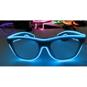 High Brightness Orange El Wire Glasses For Party Show With Pc Plastic Frame
